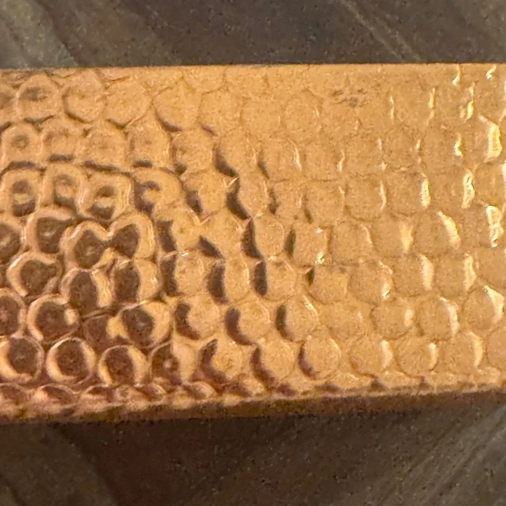 Hammered Copper Roasting Pan Rectangular Brass Handles Farmhouse Kitchen Decor